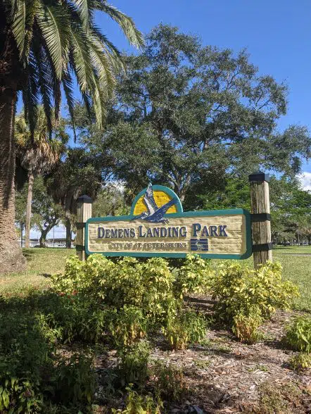 free park in demens landing downtown st pete