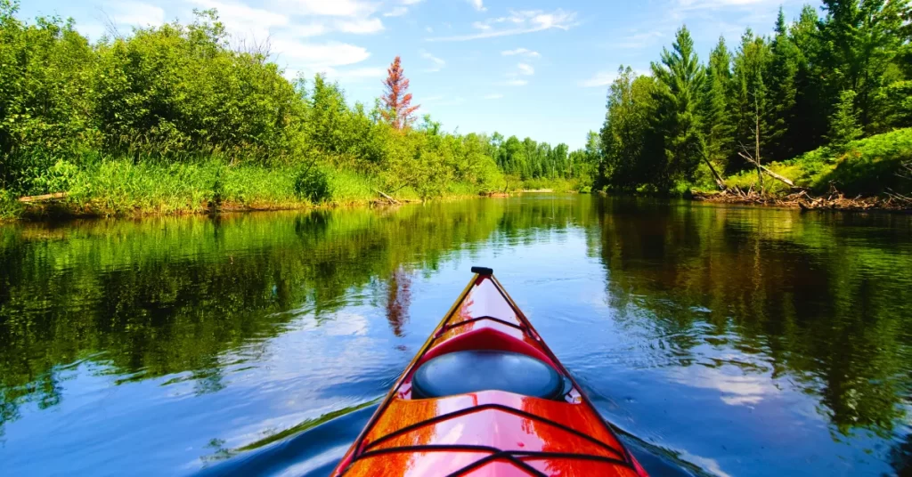 kayaking tour on river