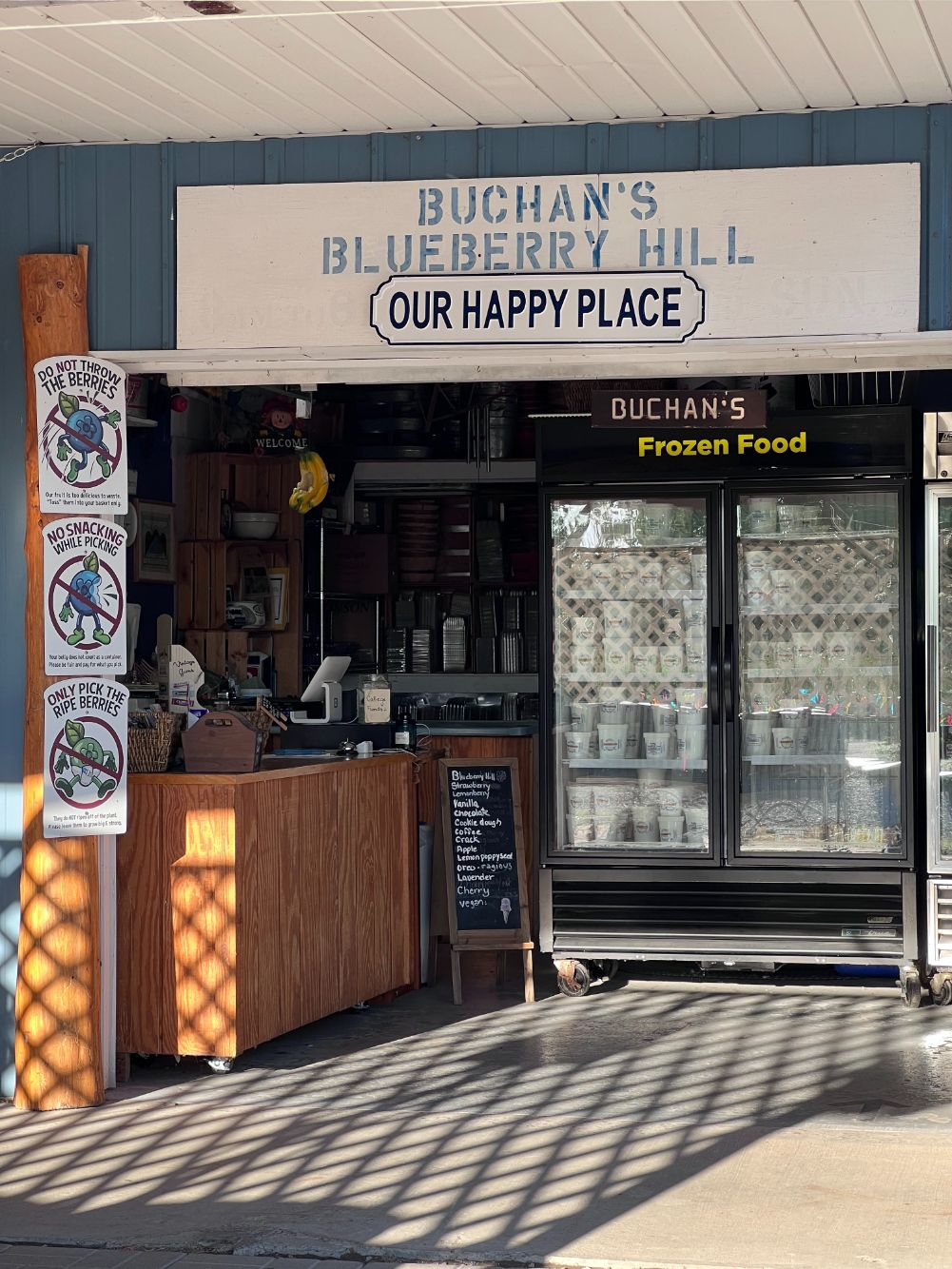 bucans blueberry hill ice cream shop