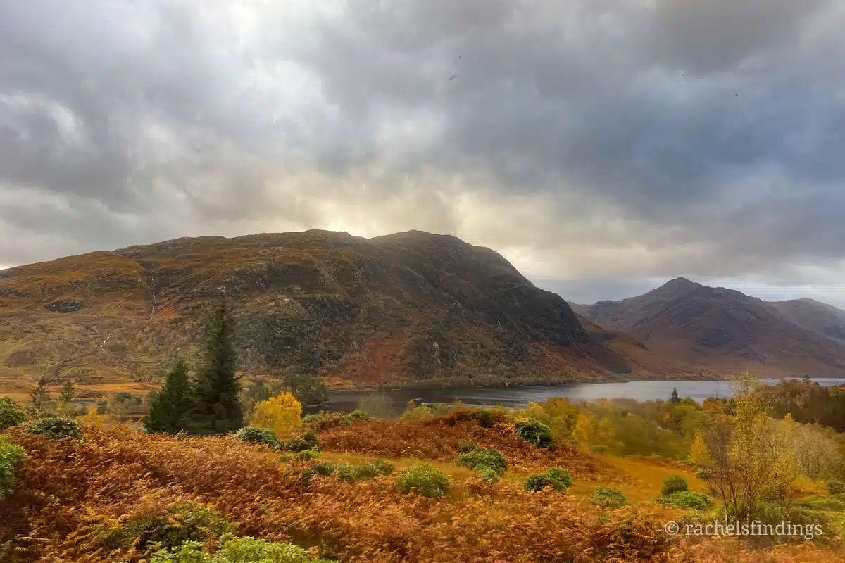 scottish highlands in fall