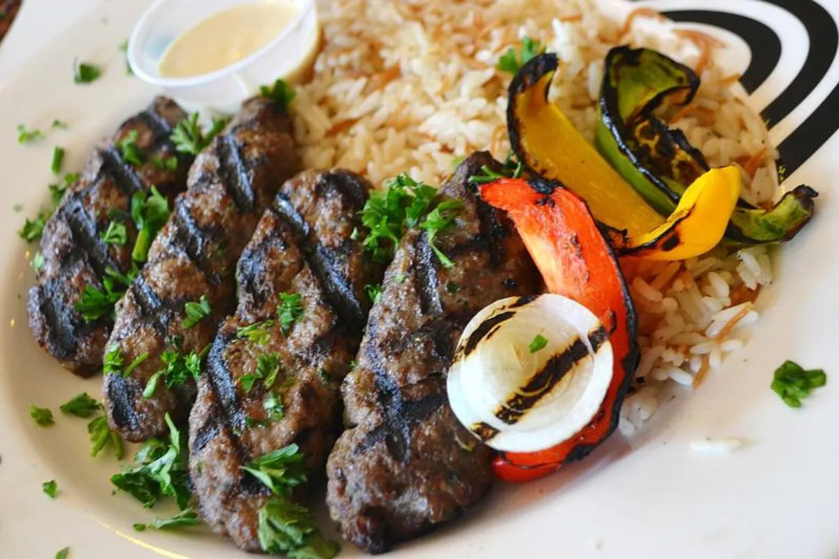 lamb pepper and rice