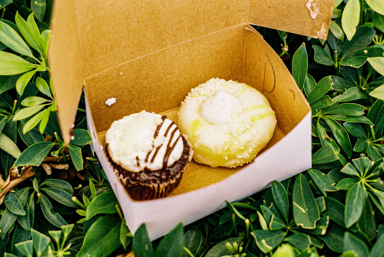 pastries in a box